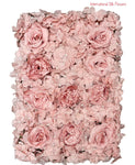 Artificial Flower Wall Panel ( INT1012- Rose Gold )