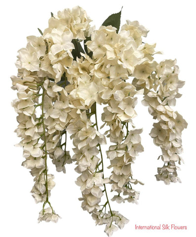 32.7'' Hydrangea Hanging Bush ( FSH189-White )