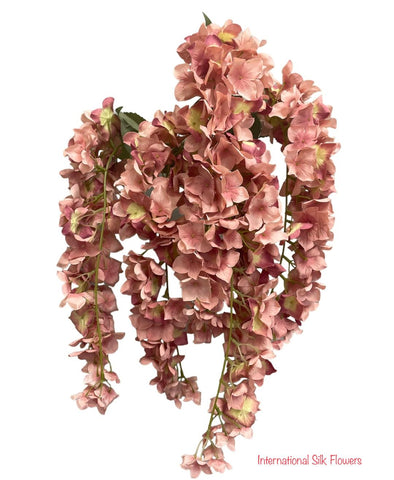 32.7'' Hydrangea Hanging Bush ( FSH189-Pink )