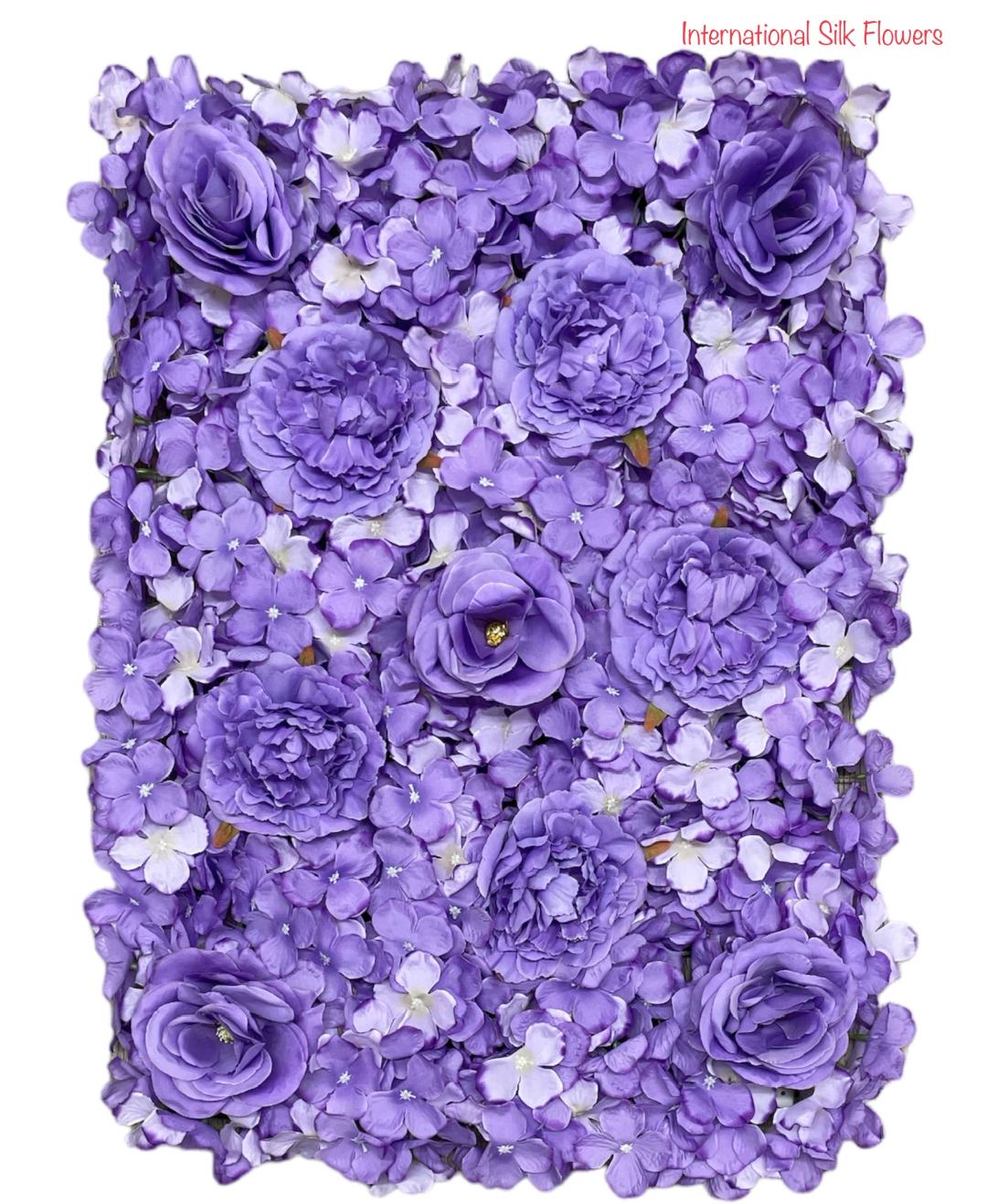 Hydrangea/Rose/Peony Wall Panel ( INT1012- Lavender )