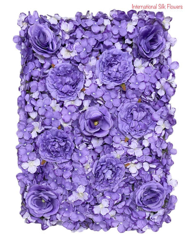 Artificial Flower Wall Panel ( INT1012- Lavender )