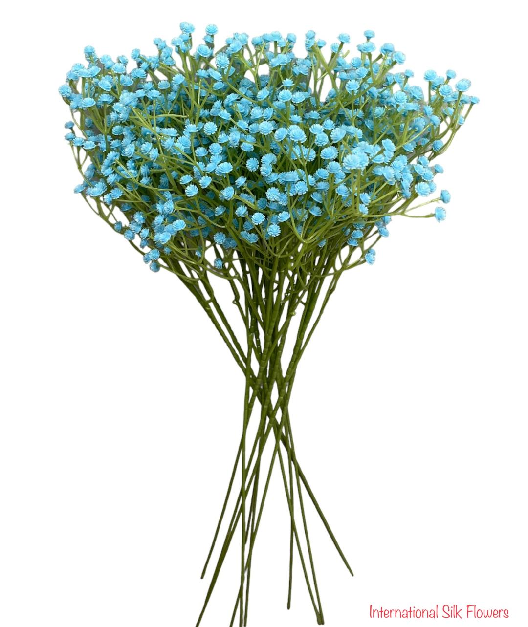 24” Faux Plastic Baby’s Breath ( SS999-Baby Blue ) INT999