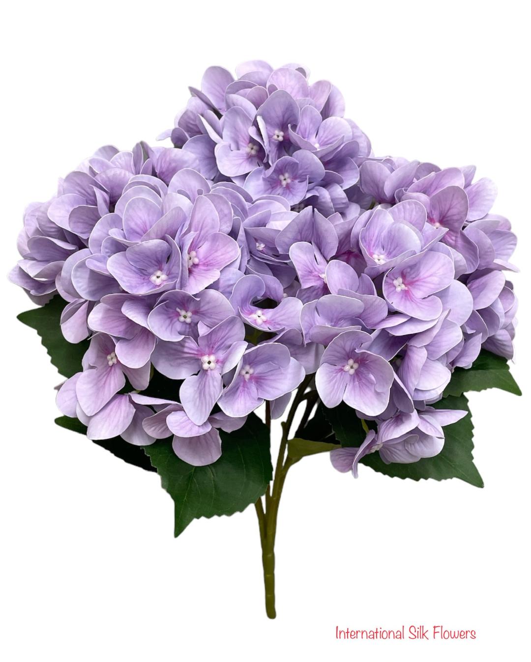 20'' Real Touch Hydrangea Bush ( INT002-#3Lavender )( J05013 )