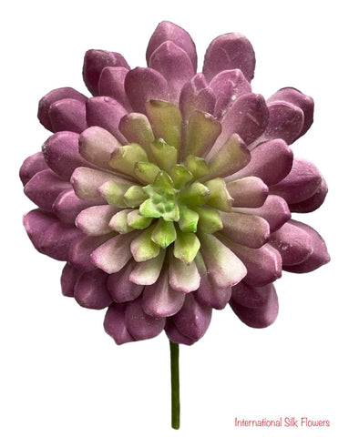 6” Lotus Succulent Pick ( 142865-Lavender )