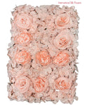 Artificial Flower Wall Panel ( INT1012-Blush )
