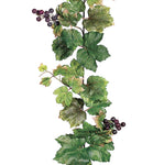 6' Faux Grape Leaf Garland ( PGW023-GR )