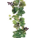 6' Faux Grape Leaf Garland ( PGW023-GR )