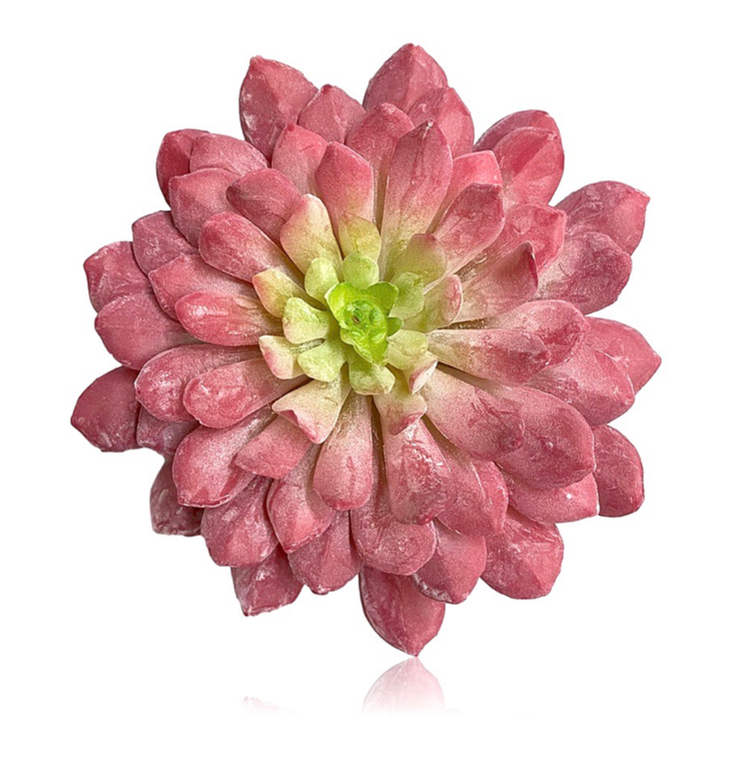 6” Lotus Succulent Pick ( 142865-Red/Green )