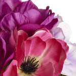 10” Faux Anemone Bundle Bouquet (FBA421-OC/LV )