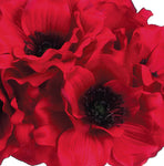 12” Silk Red Anemone Bouquet (FSA052-RED)