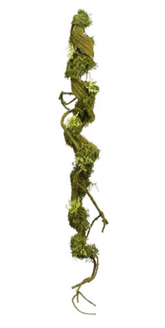 Artificial Moss Twig Vine -34" Long #PVM334-GR