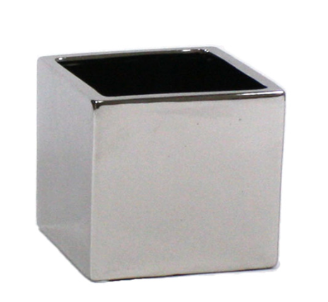 6'' SQUARE CUBE SCRATCHED ( CSQ6506-SV )