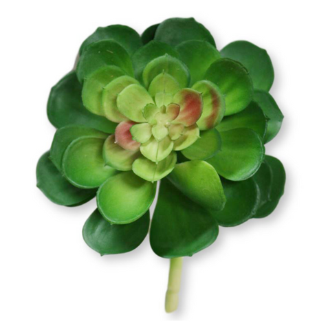 7" Succulent Stem Green ( CE2842- LT/GR )