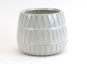 6'' Reactive Glazed Bowl with Triangle Print ( CLB8106-CR )