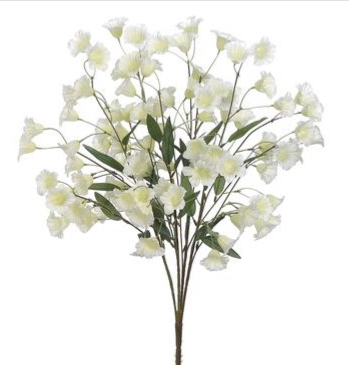 21'' Faux Bellflower Bush ( FBB309-Cream/White )
