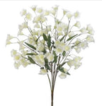 21'' Faux Bellflower Bush ( FBB309-Cream/White )