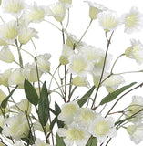 21'' Faux Bellflower Bush ( FBB309-Cream/White )