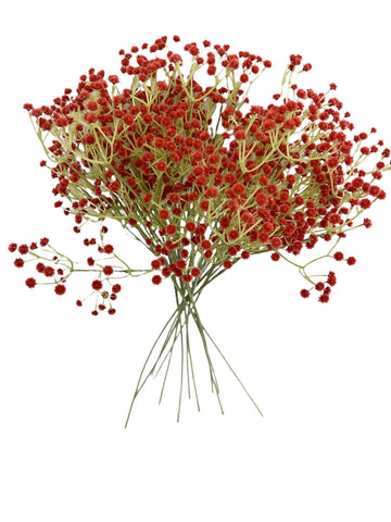 24” Faux Plastic Baby’s Breath ( SS999-Red ) INT999