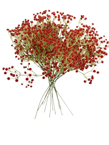 24” Faux Plastic Baby’s Breath ( SS999-Red )