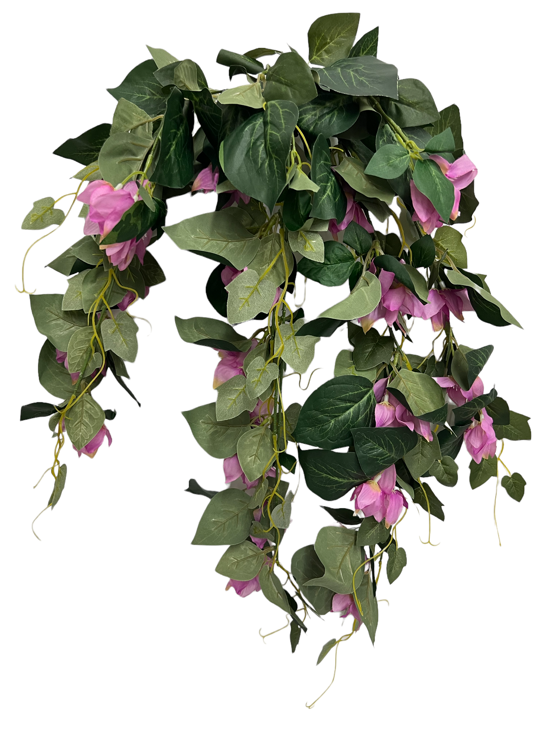 31” Faux Bougainvillea Hanging Bush ( INT6331-Lavander )