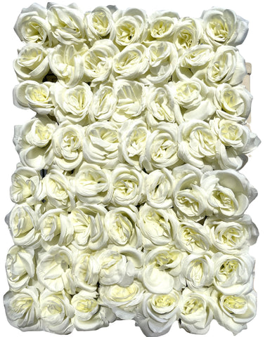 Artificial Rose Flower Panel ( HP0588-Ivory )