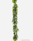 6' PLASTIC EUCALYPTUS GARLAND ( PEG101-Frosted )