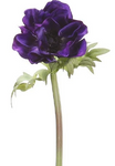 17" Silk Anemone Spray ( FSA801-Purple )