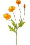 23.6" Silk Poppy Spray ( FSP304-Orange )