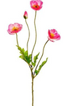 23.6" Silk Poppy Spray ( FSP304-Pink )