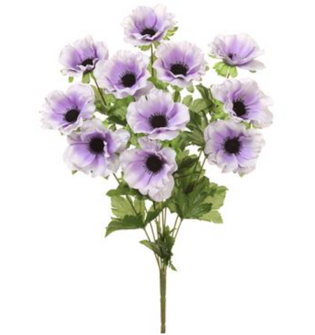 19” Artificial Anemone Bush ( FBA509-Lavander )