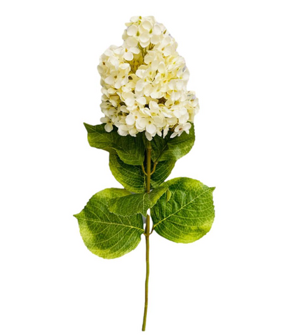 32.5" Faux Oak Leaf Hydrangea Stem ( FSH033-Cream )
