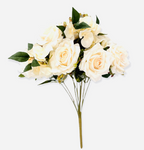 17" Artificial Rose Hydrangea Bush ( TY3508-Cream )