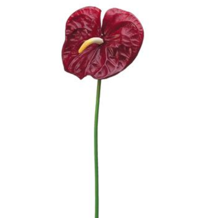 27" Real Touch Anthurium Spray ( JYA290-Red )