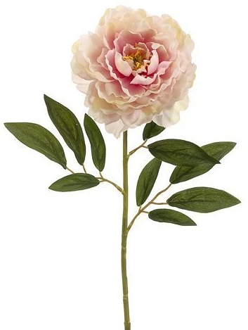 29" Silk Peony Spray ( FSP829-Rose Cream )