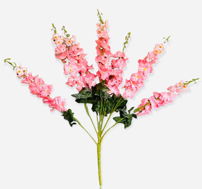 25.5" Artificial Delphinium Bush ( INT918-Soft Pink )