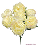 21" Faux Peony Bush ( 30590-Cream )