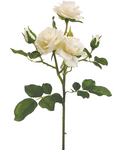 22.5" Silk Rose Spray ( HSR364-Cream )