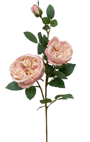 29” Silk Cabbage Rose Spray ( FSR038-PK/SO )