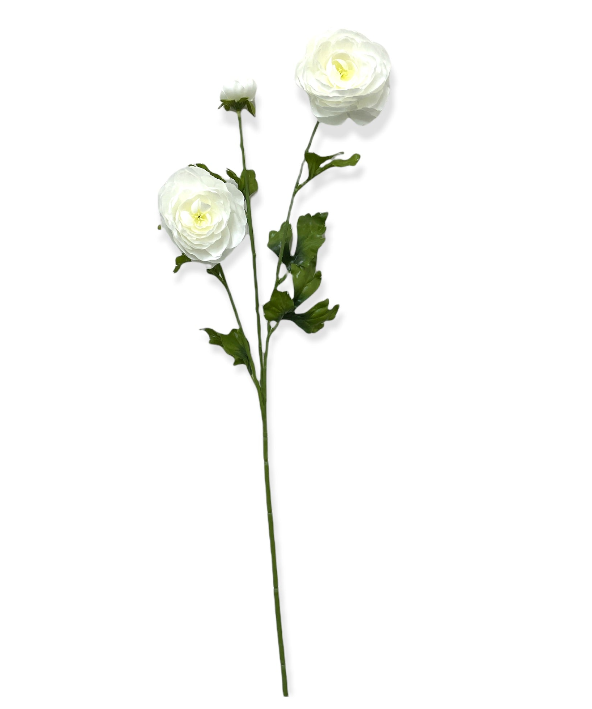 27” Faux Ranunculus Spray ( FSR502-CR )