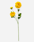 27” Faux Ranunculus Spray ( FSR502-Yellow )