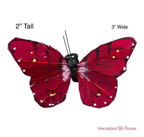 2'' Butterfly ( PRBF3757- Red )