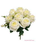 16.5'' Gypso Rose Bush ( TY1308-Cream )