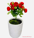 11'' Rose Bud Bush ( B580-Red )