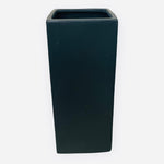 12'' TALL SQUARE BLOCK VASE ( CSB0512-Black )