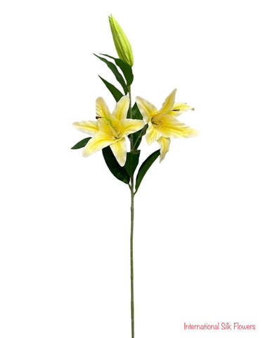 37" Real Touch Easter Lily Spray ( INT1709-Yellow )