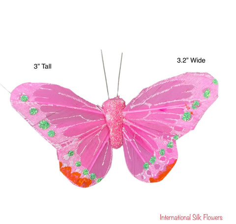 3'' Butterfly ( PRBF3744-Pink )