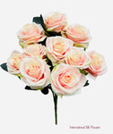 18" Silk Open Rose Bush ( AN10004-Victorian )