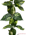 6' Faux Pothos Leaf Garland ( INT-576K )