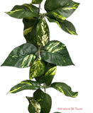 6' Faux Pothos Leaf Garland ( INT-576K )