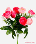 11'' Rose Bud Bush ( B580-Beauty/Pink )
